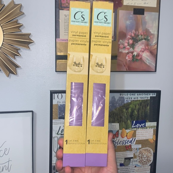 2 Purple vinyl paper rolls - Picture 1 of 1